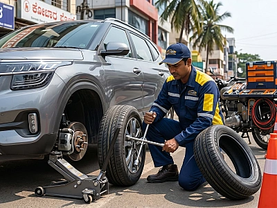 On-Site Puncture & Tyre Swap